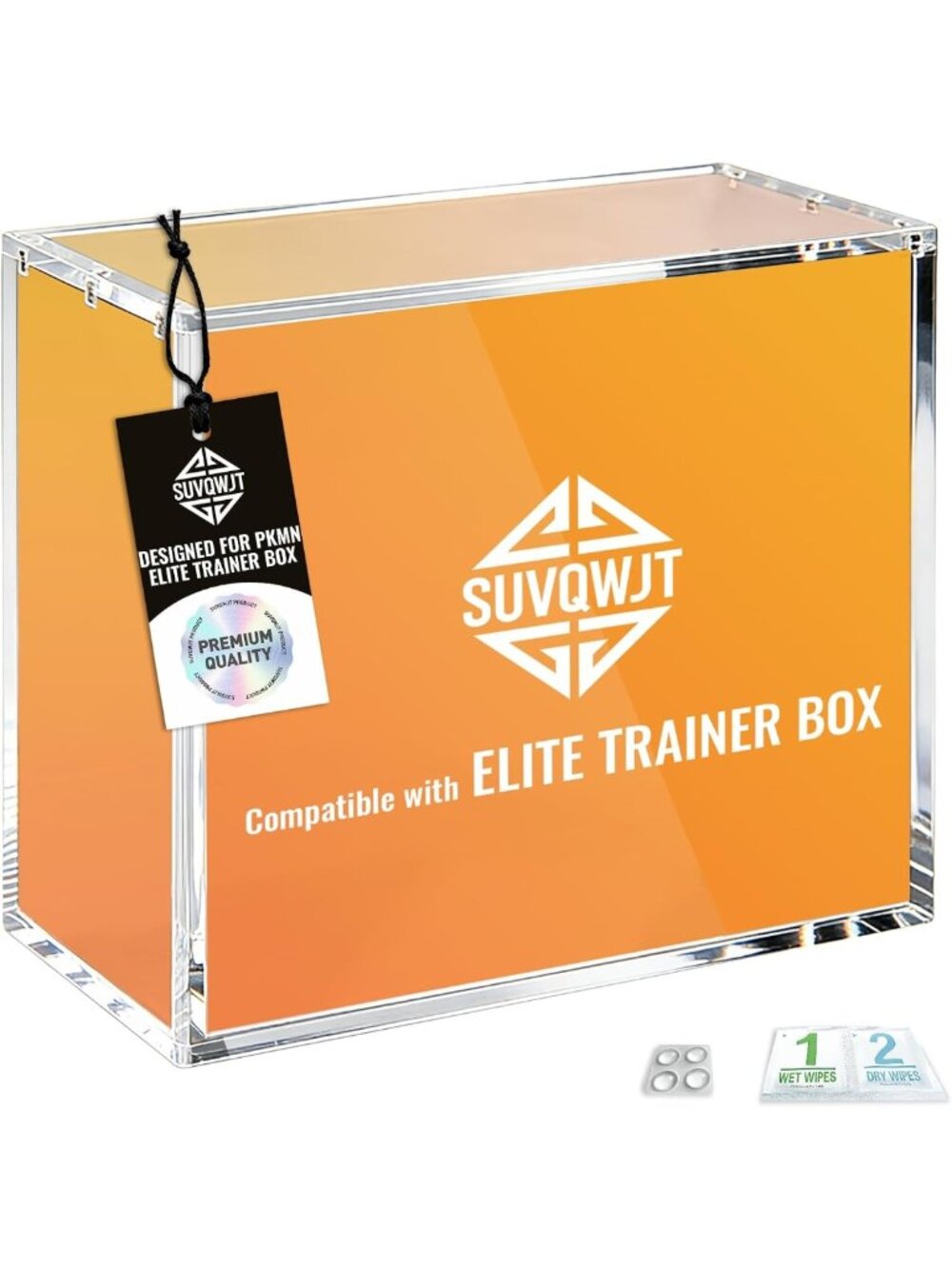 Extra Thick Acrylic ETB Protector Case - UV Resistant, Stackable Display for